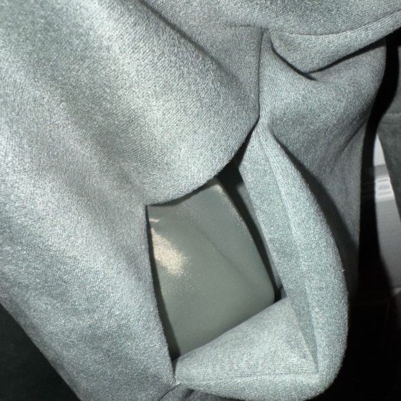 Women’s Premise Sage Green Suede Like Trench Coat - Picture 4 of 7